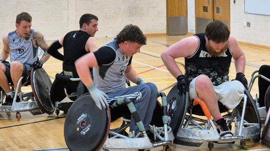 Tristan Nattrass of Northampton Saints Wheelchair Rugby.