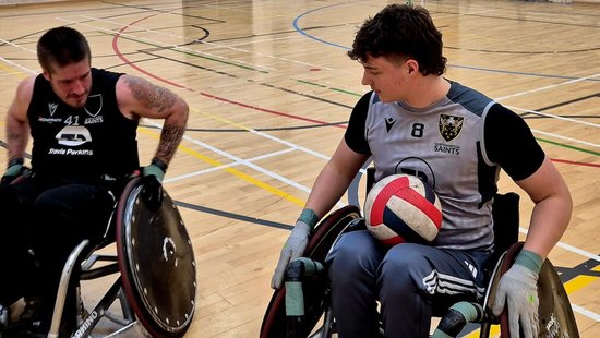 Tristan Nattrass of Northampton Saints Wheelchair Rugby.