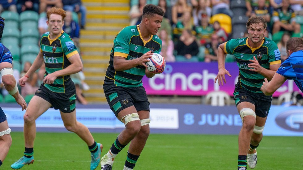 Northampton Saints’ Emeka Atuanya during the 2023/24 season.