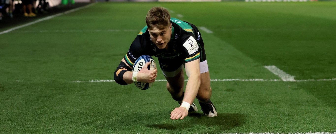 Tommy Freeman of Northampton Saints
