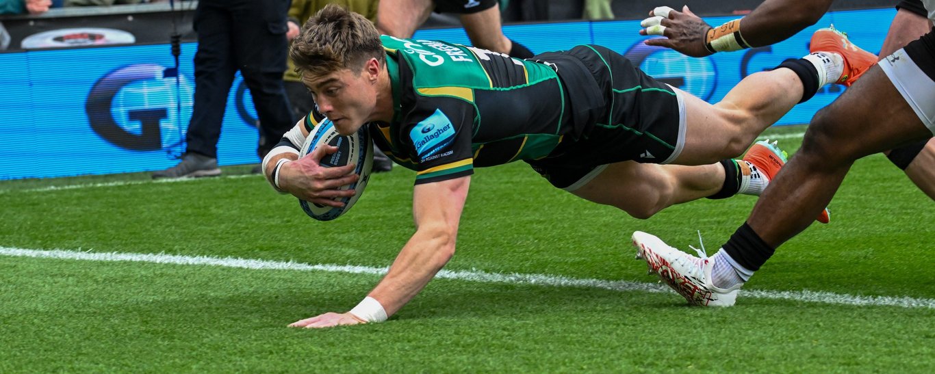 Tommy Freeman of Northampton Saints