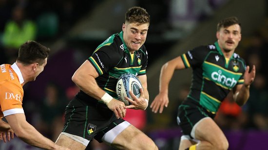 Tommy Freeman of Northampton Saints