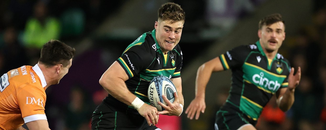 Tommy Freeman of Northampton Saints