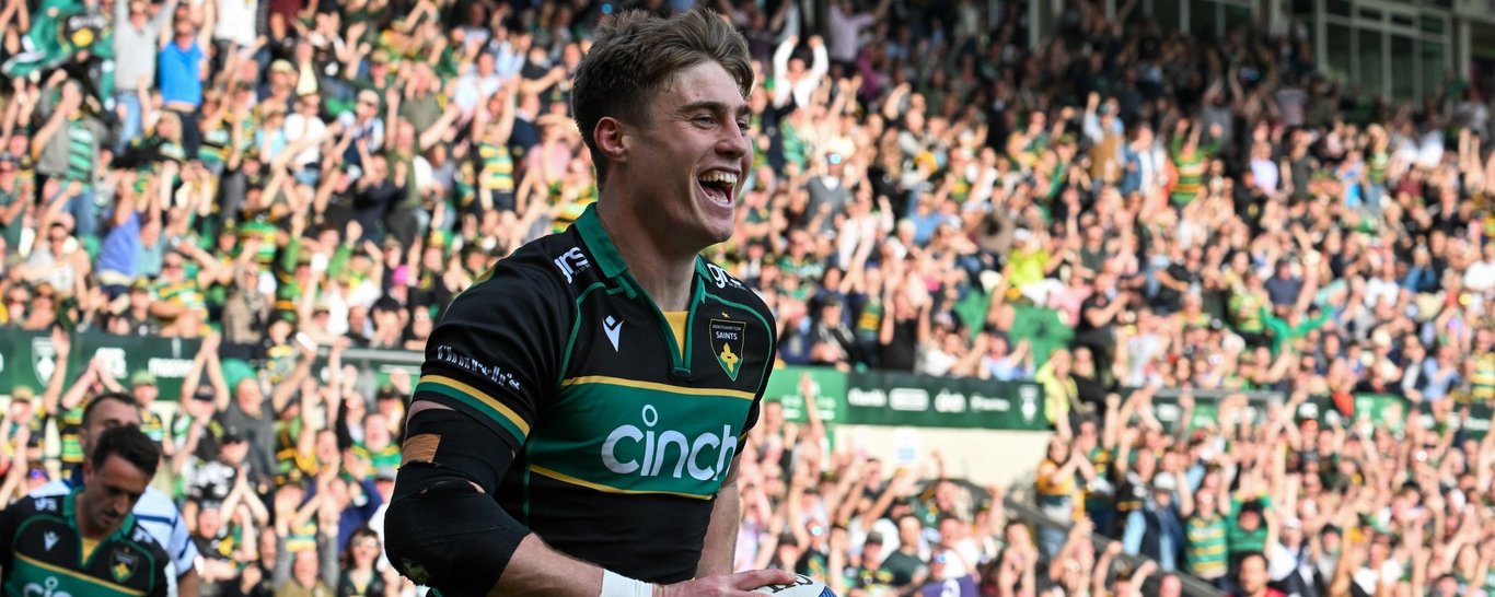 Tommy Freeman of Northampton Saints
