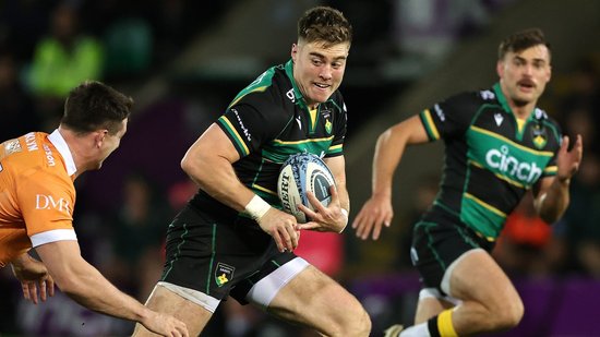 Tommy Freeman of Northampton Saints