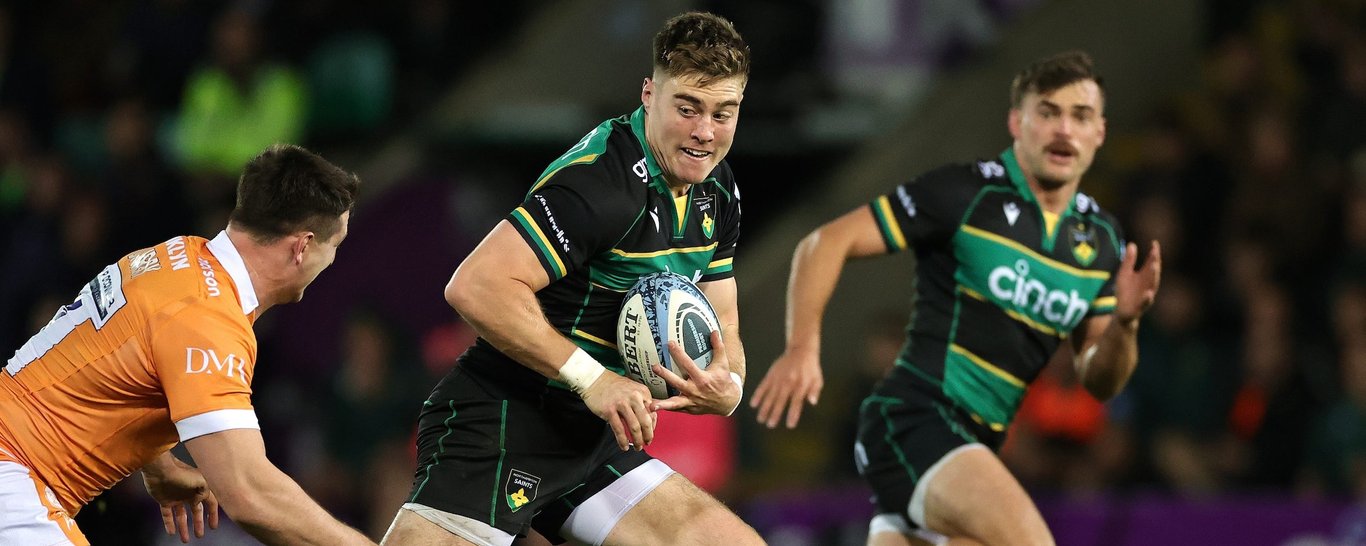 Tommy Freeman of Northampton Saints