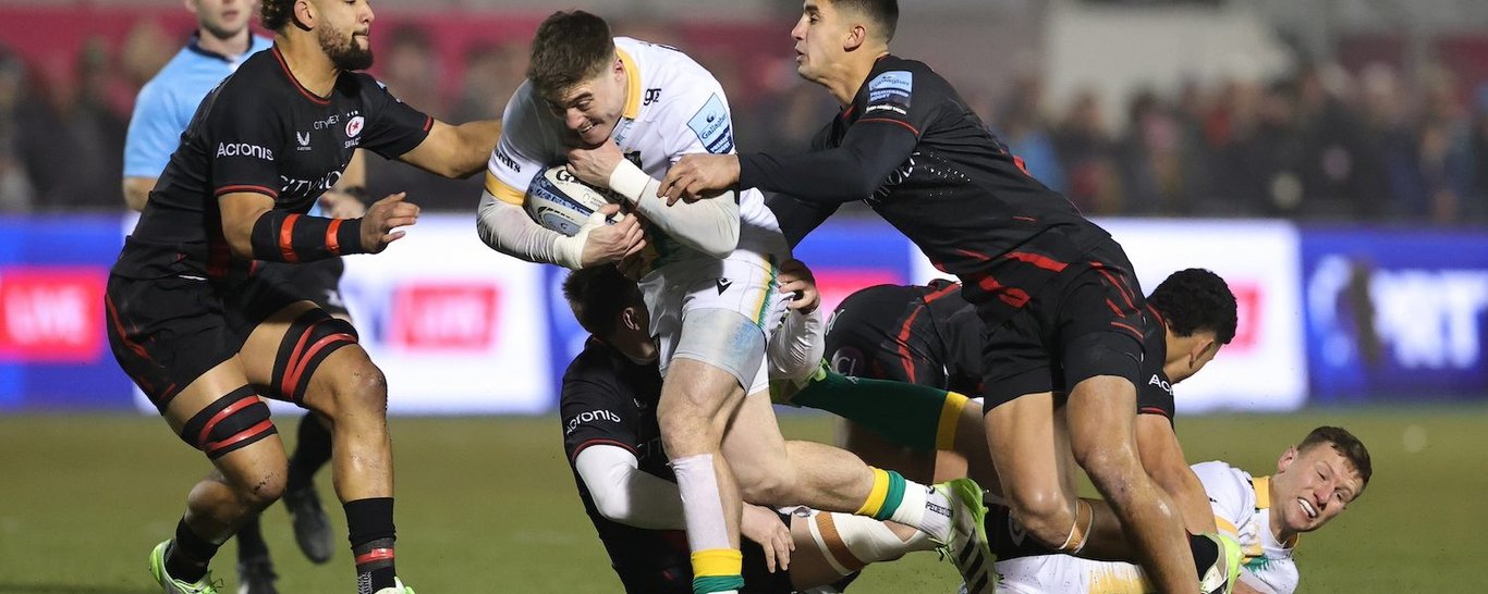 Tommy Freeman of Northampton Saints