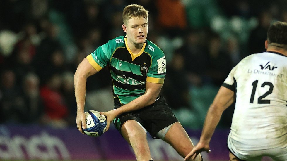 Northampton Saints’ Fin Smith during the 2023/24 season.
