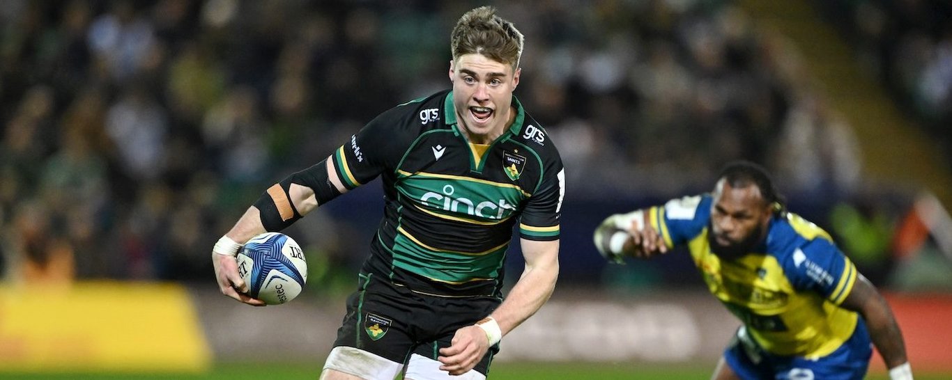 Tommy Freeman of Northampton Saints.