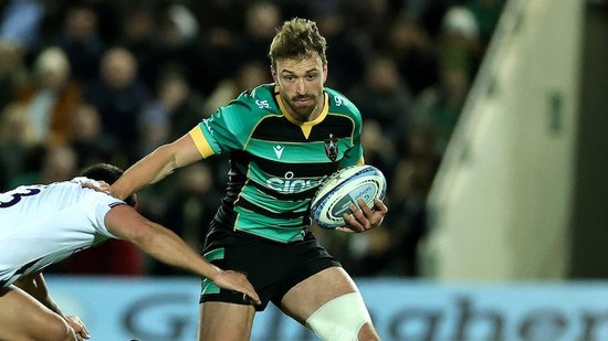 James Ramm of Northampton Saints against Saracens.