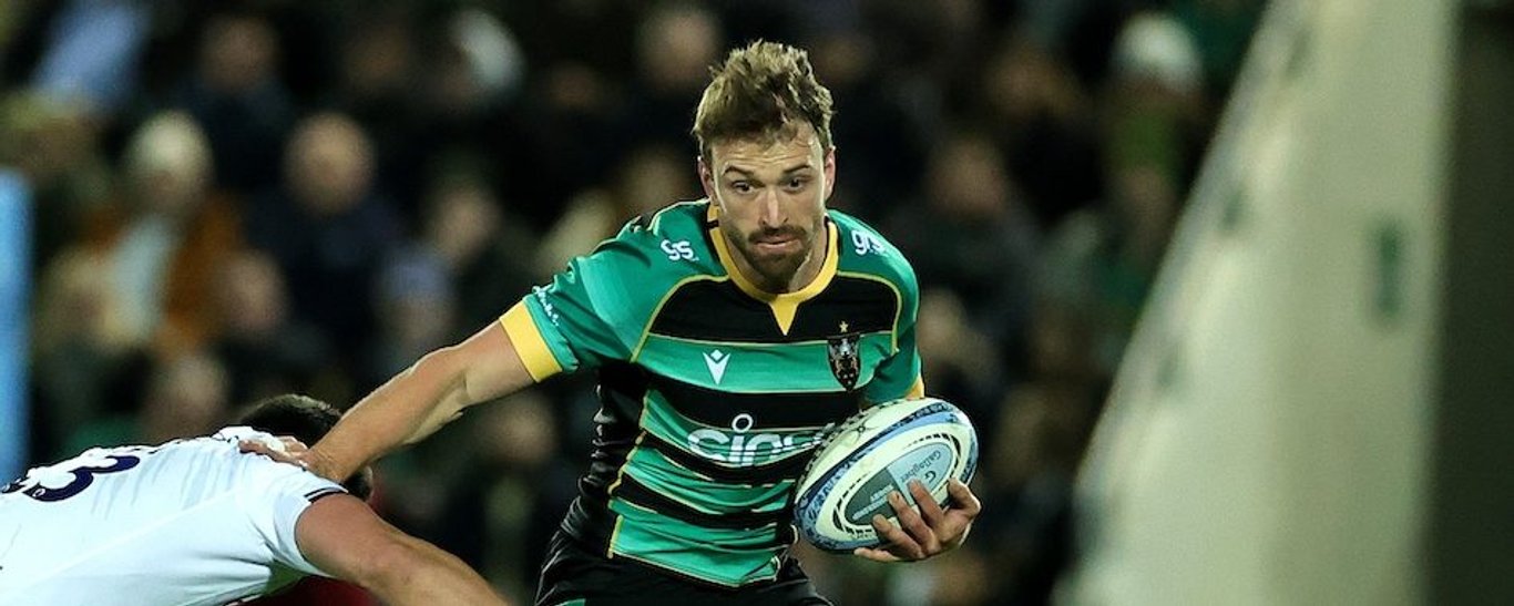 James Ramm of Northampton Saints against Saracens.