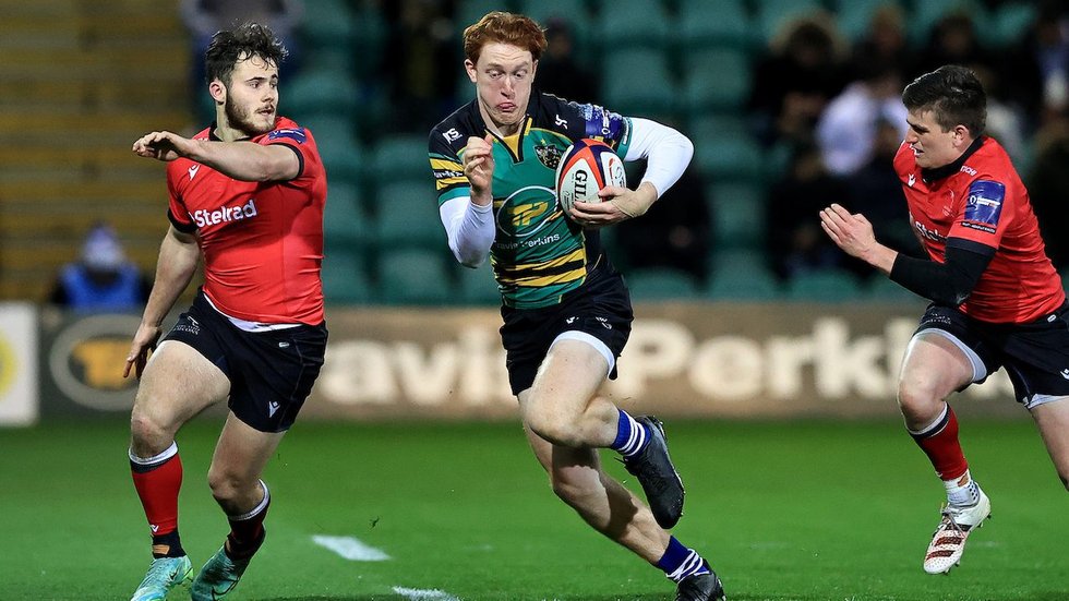 Northampton Saints' George Hendy during the 2021/22 season.
