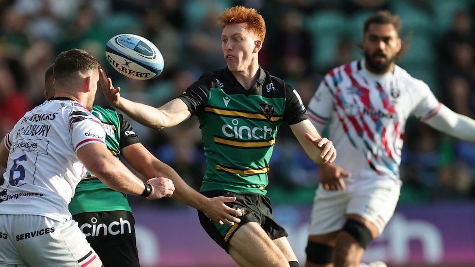 Northampton Saints’ George Hendy during the 2022/23 season.