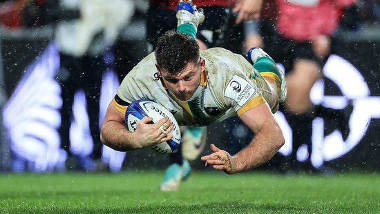 Sam Graham of Northampton Saints against Munster.