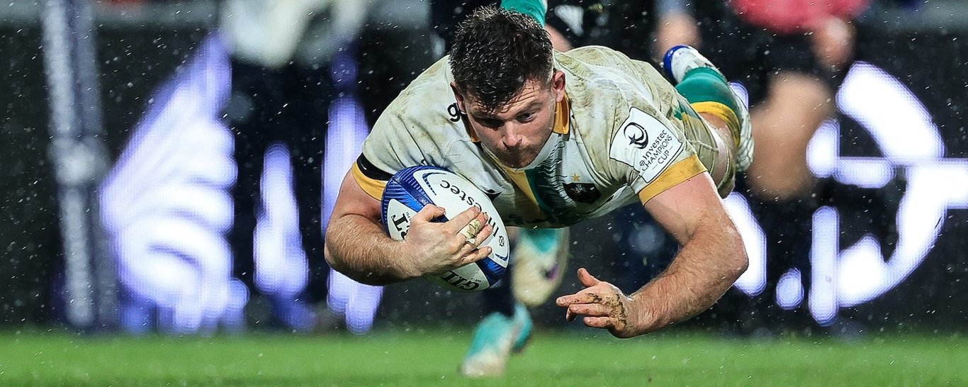 Sam Graham of Northampton Saints against Munster.