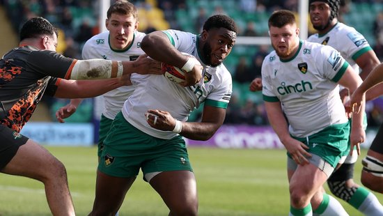 Emmanuel Iyogun of Northampton Saints