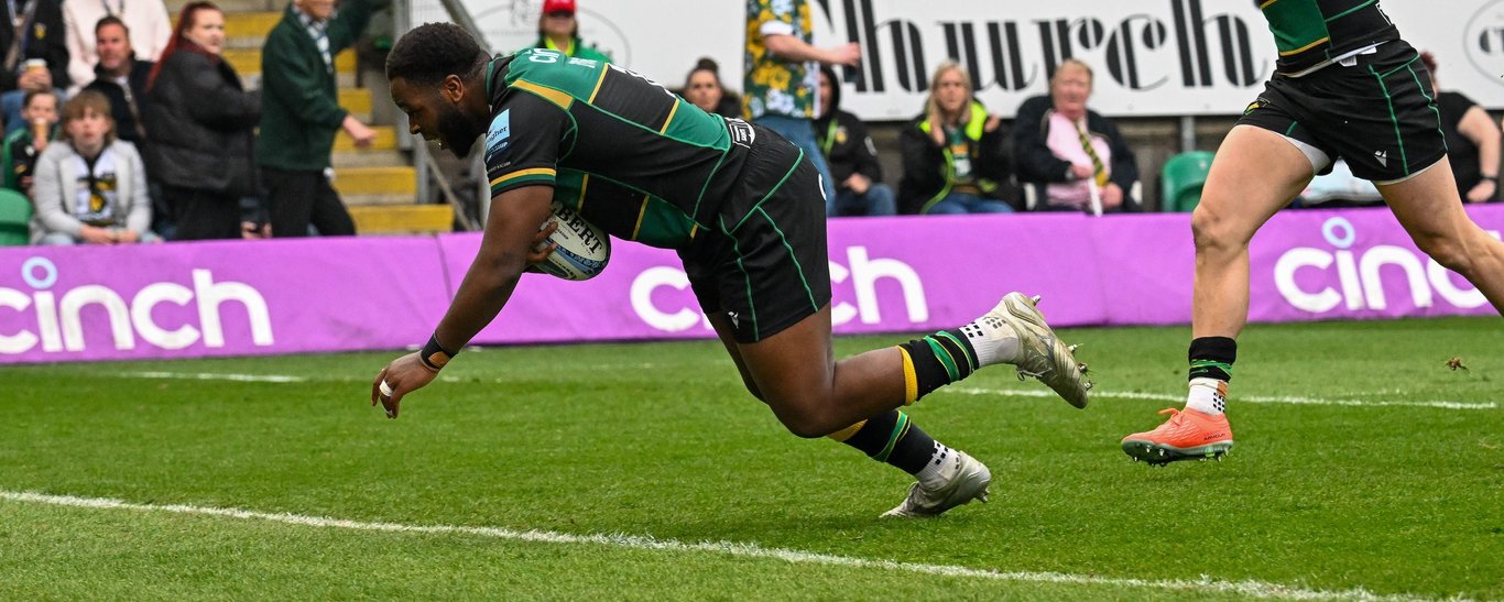 Emmanuel Iyogun of Northampton Saints