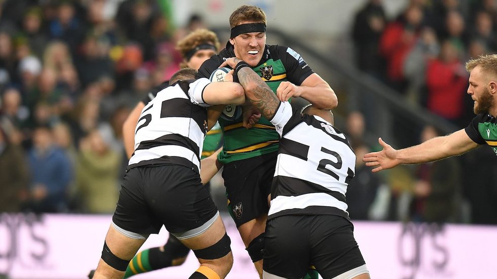 Northampton Saints’ Tom Lockett during the 2022/23 season.