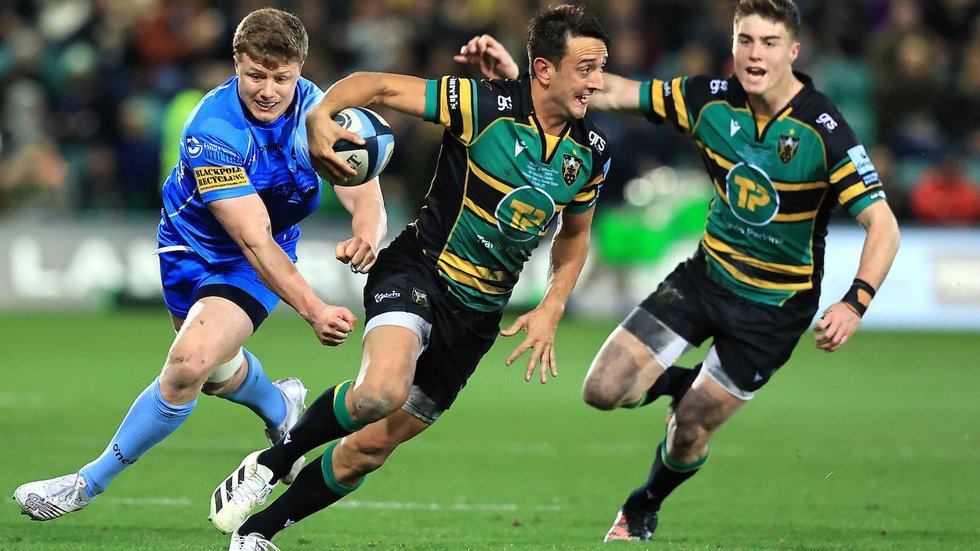 Northampton Saints' Alex Mitchell during the 2021/22 season.