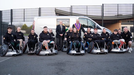 Northampton Saints Wheelchair Rugby has benefitted from a grant from the Mark Benevolent Fund.