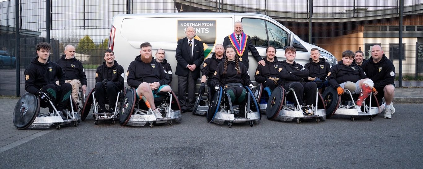 Northampton Saints Wheelchair Rugby has benefitted from a grant from the Mark Benevolent Fund.