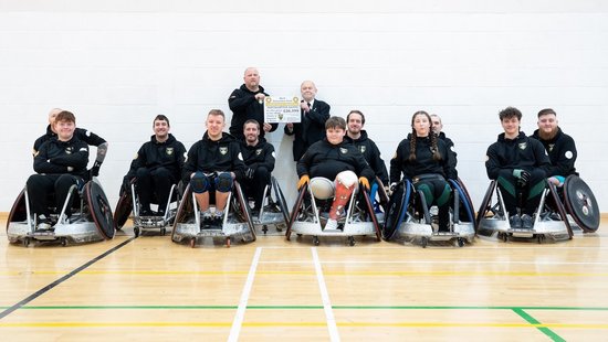 Northampton Saints Wheelchair Rugby has benefitted from a grant from the Mark Benevolent Fund.