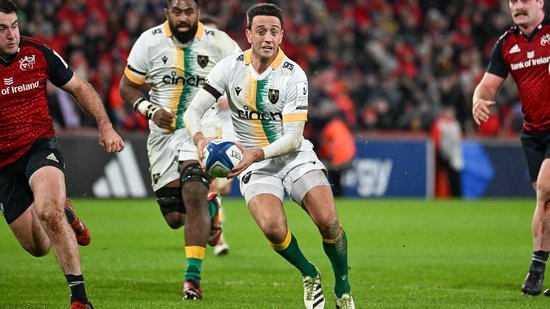 Alex Mitchell of Northampton Saints against Munster.