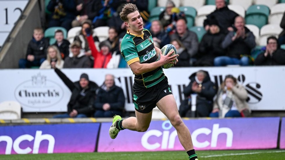Northampton Saints’ Will Glister during the 2023/24 season.
