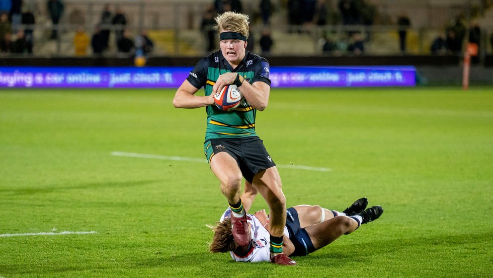 Northampton Saints’ Henry Pollock during the 2022/23 season.
