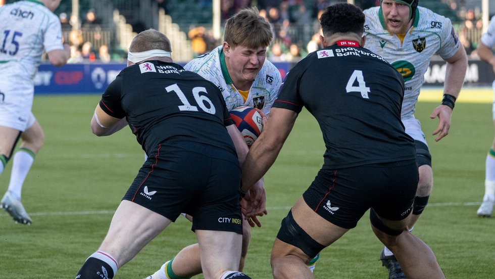 Northampton Saints’ Ed Prowse during the 2021/22 season.
