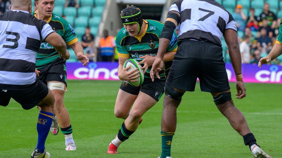 Northampton Saints' Ed Prowse during the 2023/24 season