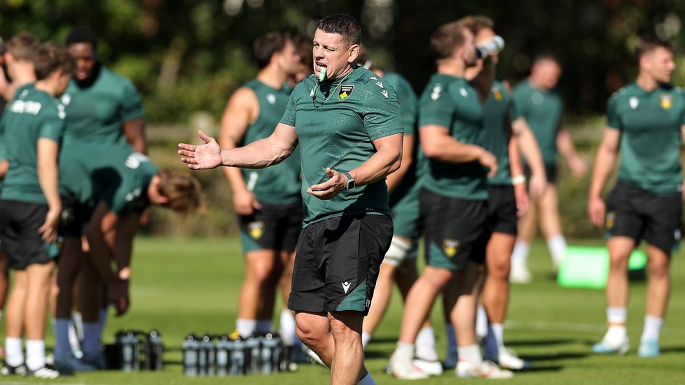 Northampton Saints’ coach Lee Radford during the 2024/25 season.