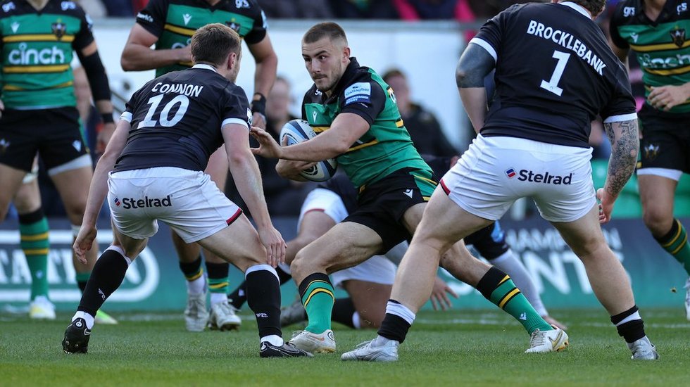 Northampton Saints’ Ollie Sleightholme during the 2022/23 season.