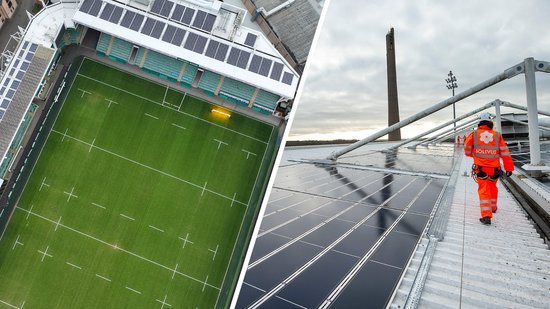 Solivus have installed 600 solar panels at Franklin’s Gardens