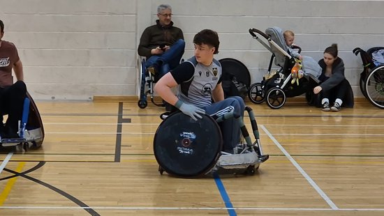 Tristan Nattrass of Northampton Saints Wheelchair Rugby.