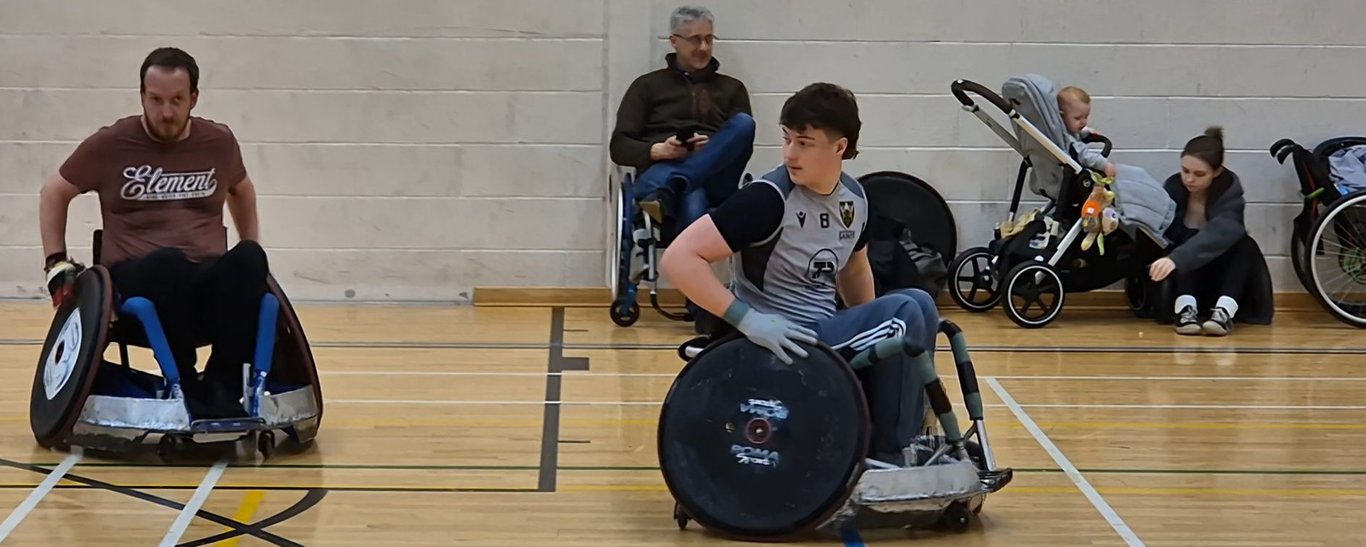 Tristan Nattrass of Northampton Saints Wheelchair Rugby.